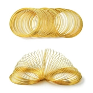 100 omgange forgyldt spiral wire. 5,5 cm. i diameter